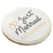 Just Married 50 Years Ago IV Sugar Cookie (Angled)