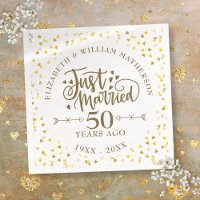 Just Married 50th Wedding Anniversary