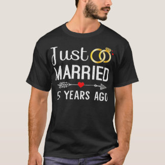 Just Married 51 Years Ago 51st Anniversary Gift fo T-Shirt