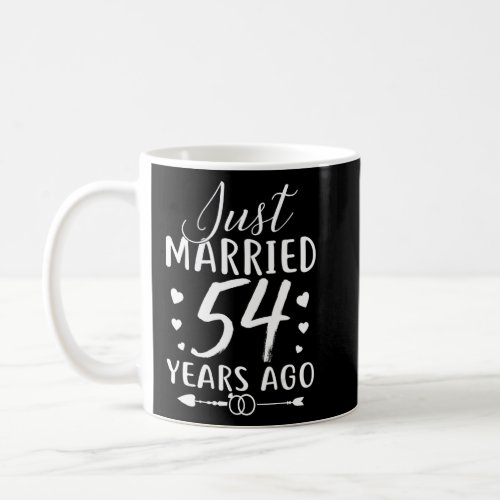 Just Married 54 Years Ago 54th Wedding Anniversary Coffee Mug