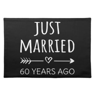 Just Married 60 Years Ago I Cloth Placemat