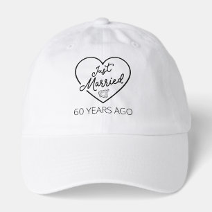 Just Married 60 Years Ago III Hat