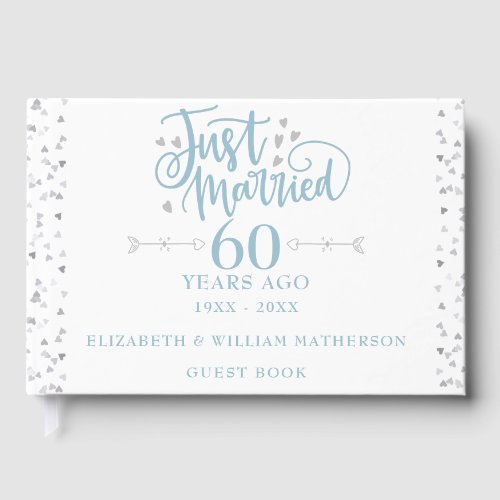 Just Married 60th Wedding Anniversary Guest Book