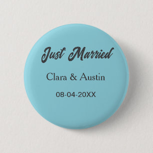 Just Married add couple name date year wedding sim Button