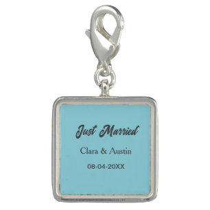 Just Married add couple name date year wedding sim Charm