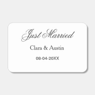 Just Married add couple name date year wedding sim Matchboxes