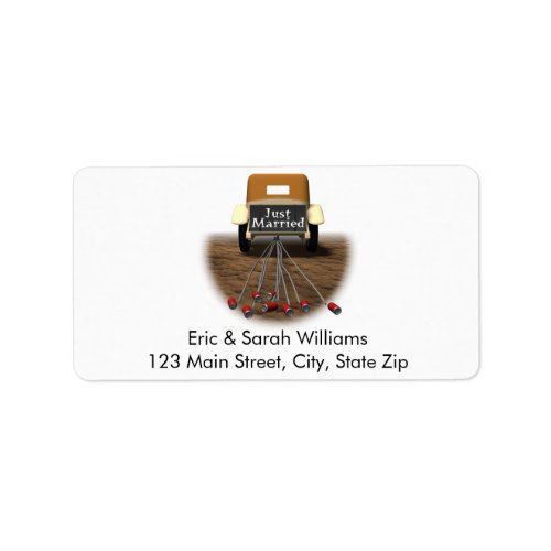 Just Married Address Labels