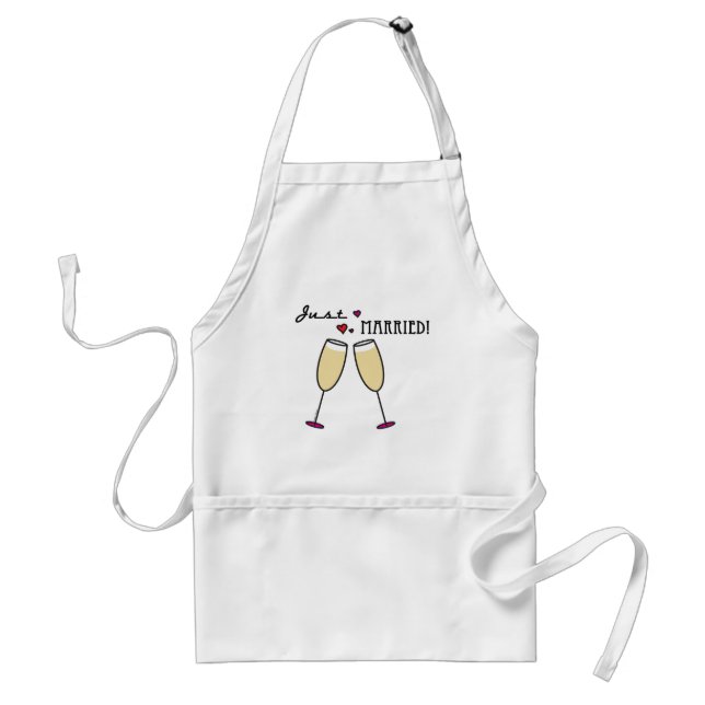 Just Married Adult Apron (Front)