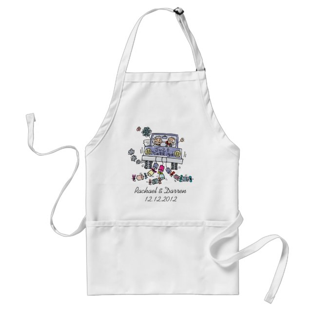 Just Married Adult Apron (Front)