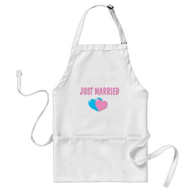 Just Married Adult Apron (Front)