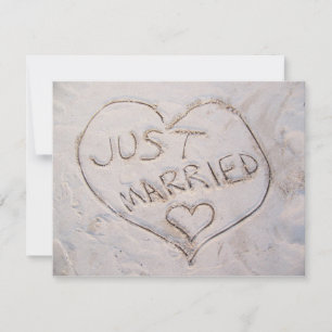 Just Married Announcement