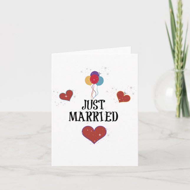"Just Married" Announcement (Front)