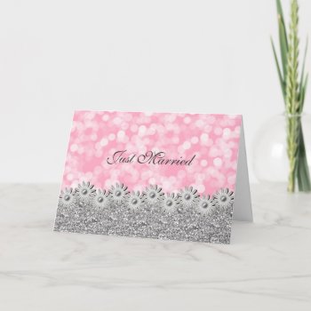 Just Married Announcement Card by BridesToBe at Zazzle