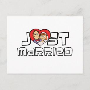 Just Married Announcement Postcard
