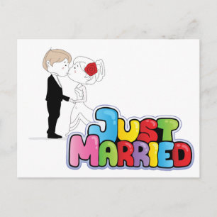 Just Married Announcement Postcard