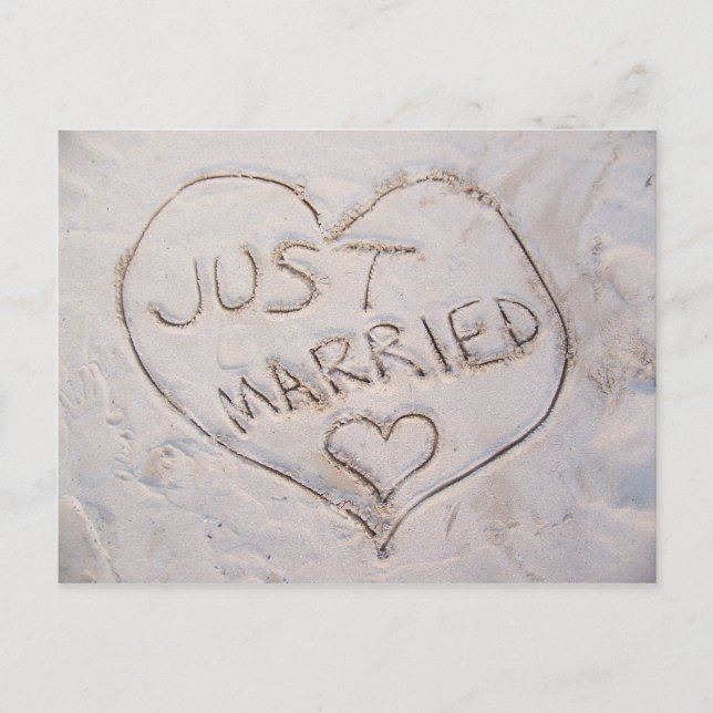 Just Married Announcement Postcard (Front)