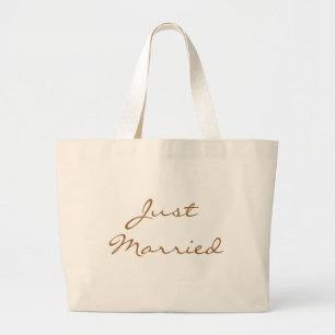 Just Married Beach Bag