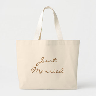 Just Married Beach Bag