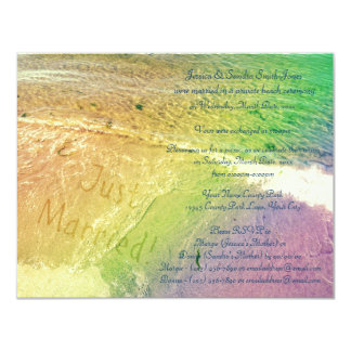 Just Married Beach Card