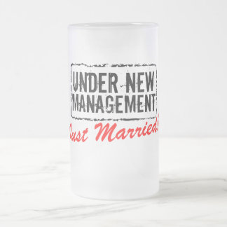 Just married beer mug | Under new management