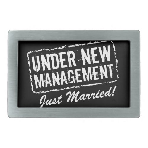 Just Married belt buckles  Under new management