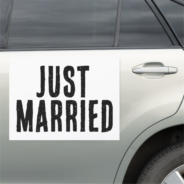 Just Married big Car Magnet (In Situ)