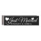 Just Married Black Personalized Newlywed Wedding