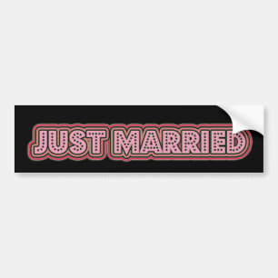 Just Married Bumper Sticker