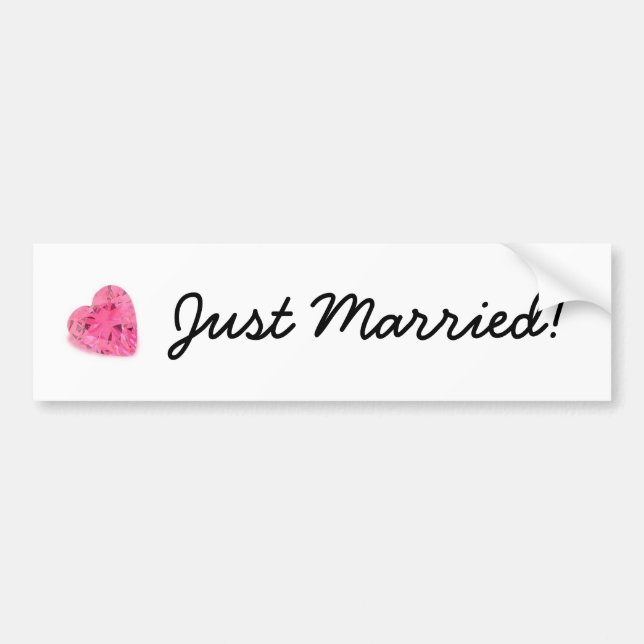 Just Married bumper sticker (Front)