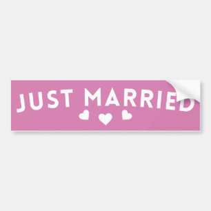 Just Married Bumper Sticker