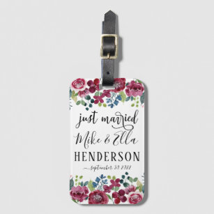 Just Married Luggage & Bag Tags | Zazzle