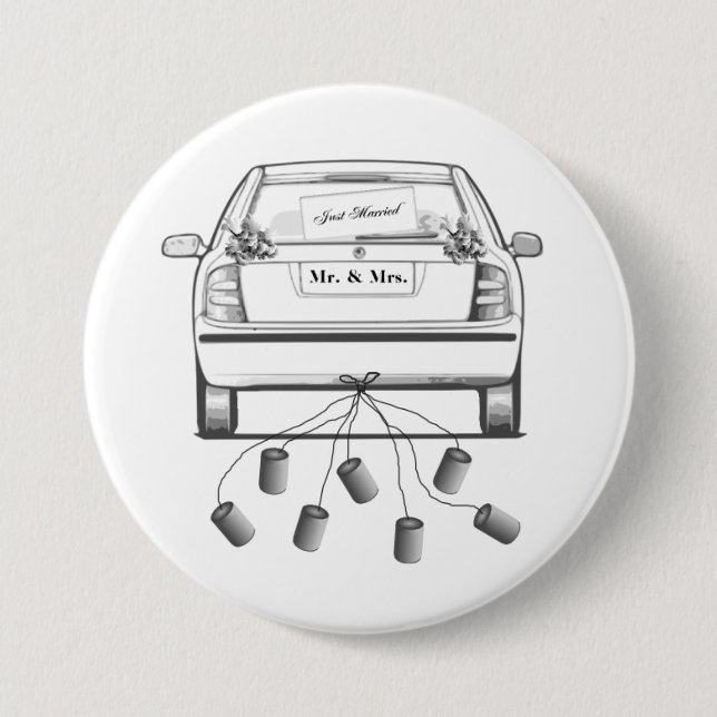 Just Married Button (Front)