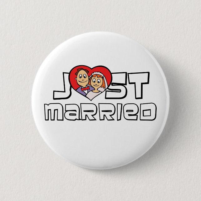 Just Married Button (Front)