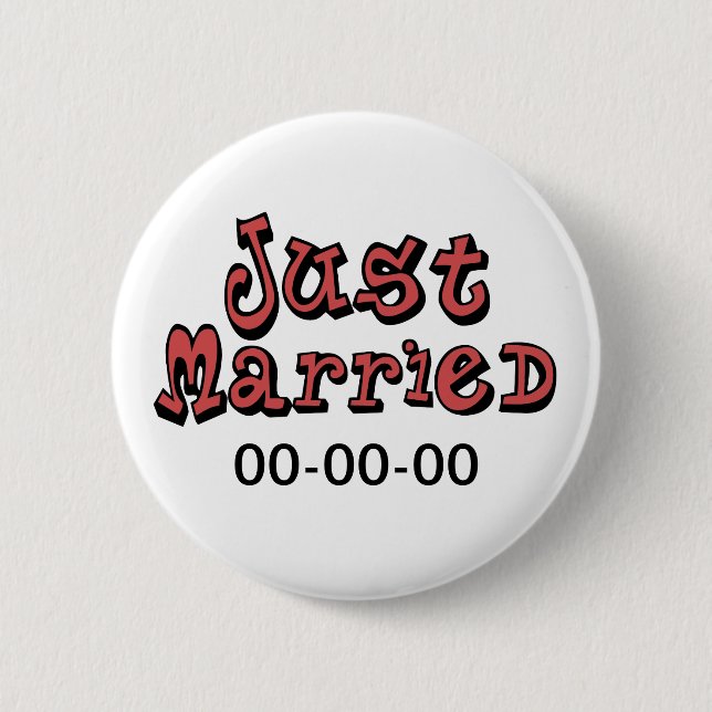 Just Married Button (Front)