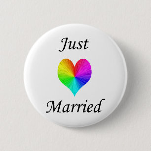 Just Married Button