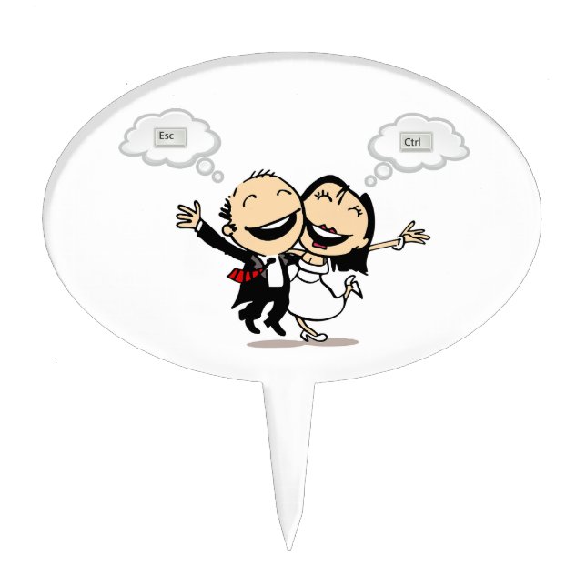 Just married cake topper (Front)