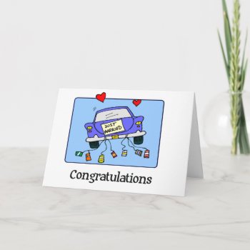 Just Married -  Car Announcement by timelesscreations at Zazzle