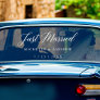 Just Married Car Back Window Cling