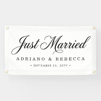 Just Married Car Banner