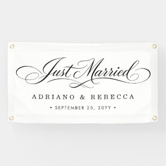 Just Married Car Banner