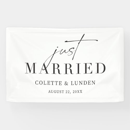 Just Married Car Banner Reception Decoration C300