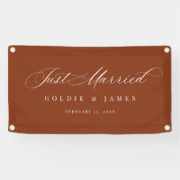 Just Married Car Banner Reception Decoration Sign