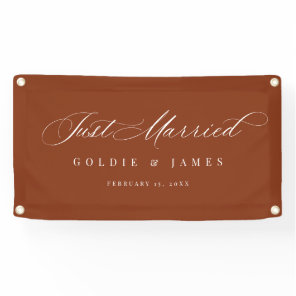 Just Married Car Banner Reception Decoration Sign