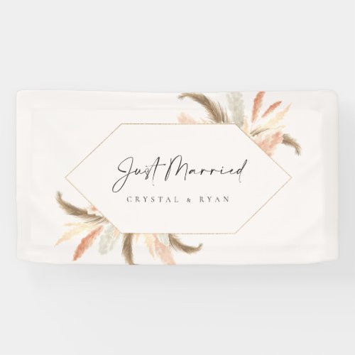Just Married Car Banner Wedding Event Sign C100