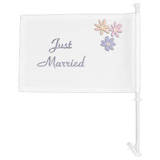 Just Married Car Flag