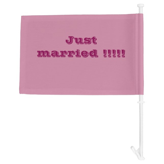 Just married car flag (Back)