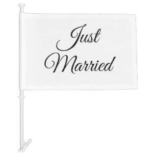 Just Married Car Flag