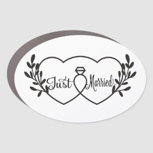 Just married car magnet