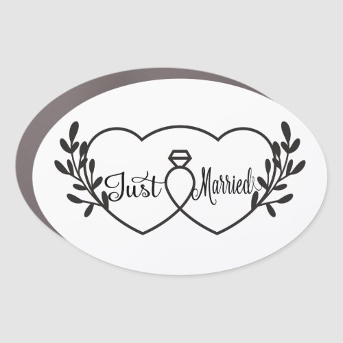 Just married car magnet