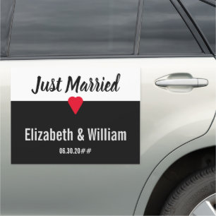 Just Married Car Magnet